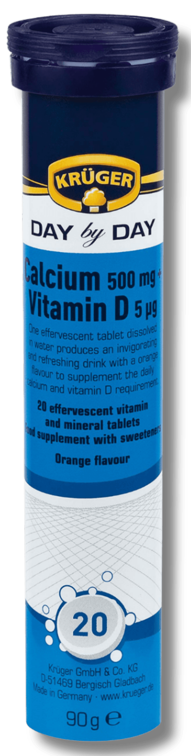 Frasco de Calcio + Vitamina D Krüger