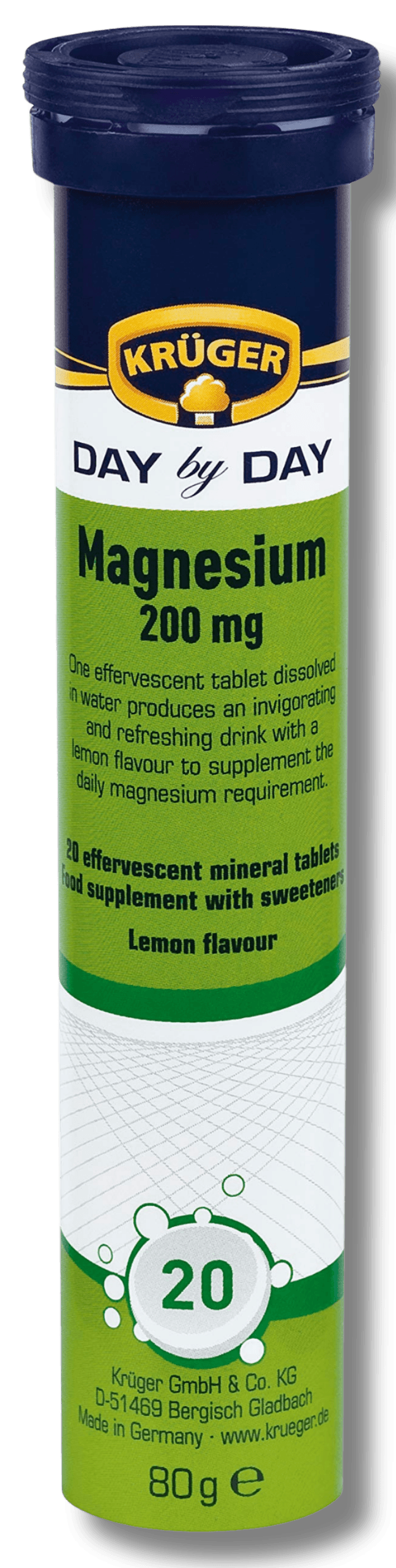 Frasco de Magnesio 200 mg Krüger