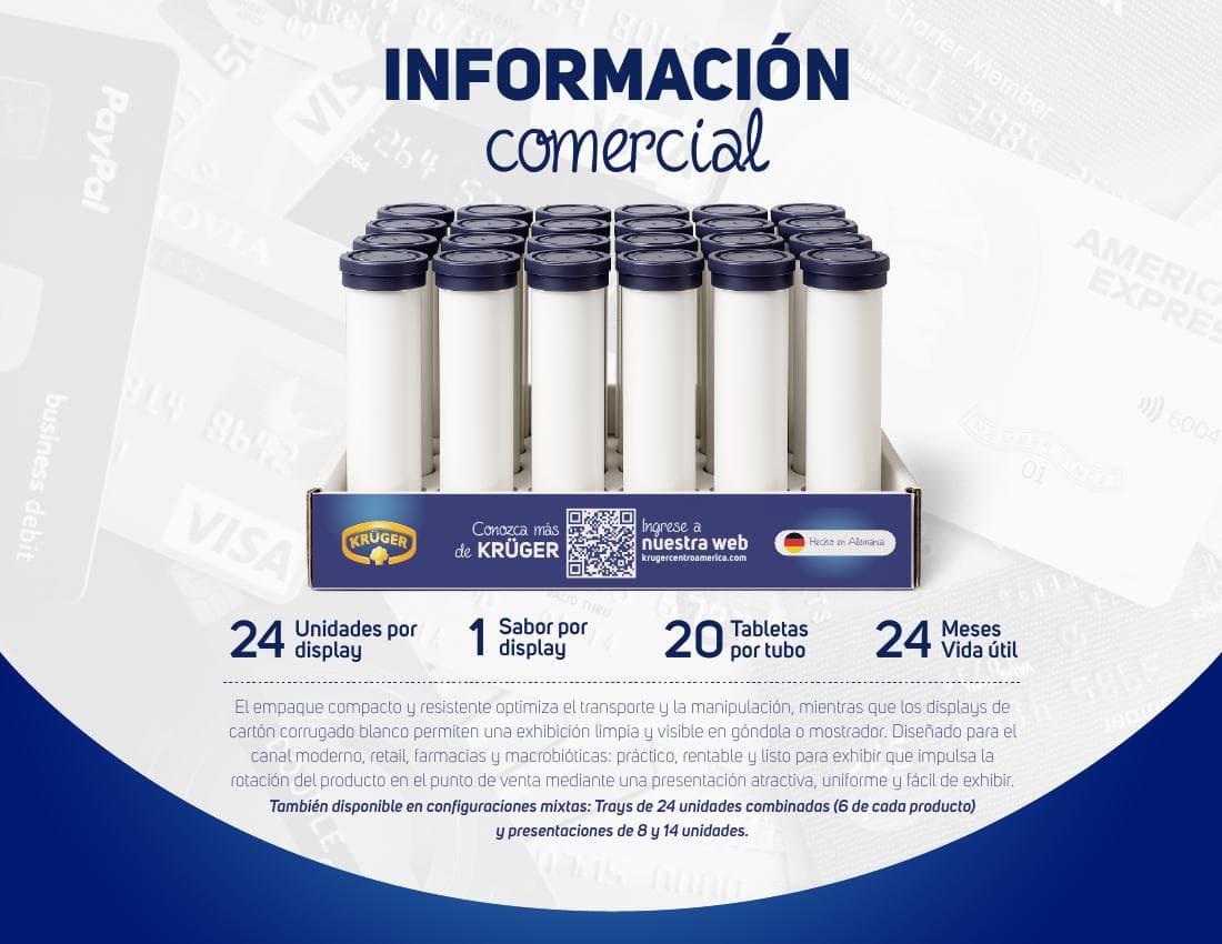 Display comercial Krüger de 24 unidades